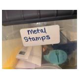 Jewelry Metal Stamping Kit with Stamps, Hammer, Blanks, and Accessories