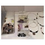 Jewelry Supplies and Finished Choker Necklace Collection with Beads and Findings