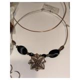 Jewelry Supplies and Finished Choker Necklace Collection with Beads and Findings