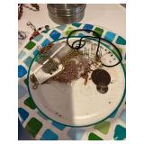 Large Assorted Jewelry and Findings Lot with Beads, Chains, and DIY Supplies