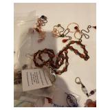 Large Assorted Jewelry and Findings Lot with Beads, Chains, and DIY Supplies
