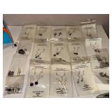 Collection of Gemstone Expressions by Jan Sterling Silver Earrings