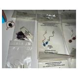 Collection of Gemstone Expressions by Jan Sterling Silver Earrings