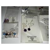 Collection of Gemstone Expressions by Jan Sterling Silver Earrings