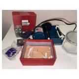 Jewelry Tumbler, Dapping Set Block with 8 Punches, and Accessories