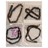 Collection of Jasper and Sandstone Bead Bracelets and Loose Beads