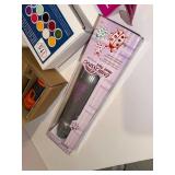 Mixed Lot of Crafting Tools and Supplies Including Bernzomatic Micro Torch, CraftOptics, and Stamp Making Kit