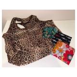 Set of 4 Reusable Foldable Shopping Bags Assorted Patterns