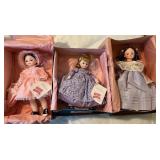 Set of 3 Madame Alexander Dolls in Original Boxes