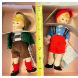 Madame Alexander Hansel 453 and Austria Boy 599 Collectible Dolls in Original Boxes