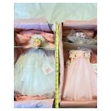 Set of 2 Madame Alexander Elise Dolls in Original Boxes - Bride and Pink Dress