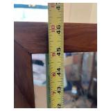 Wood Framed Rectangular Mirror 46x24 Inches