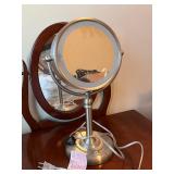 Lighted Adjustable Vanity Mirror with Stand and Magnification