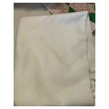 Assorted Linens, Table Runner, Small Rug, and Wig with Cap