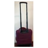 Verage Burgundy Rolling Carry-On Suitcase with USB Port