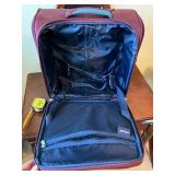 Verage Burgundy Rolling Carry-On Suitcase with USB Port
