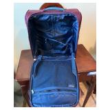Verage Burgundy Rolling Carry-On Suitcase with USB Port