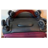 Verage Burgundy Rolling Carry-On Suitcase with USB Port