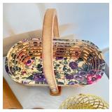 Assorted Miscellaneous Household Items Lot with Teacups, Decorative Baskets, and Small Jars