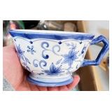 Assorted Miscellaneous Household Items Lot with Teacups, Decorative Baskets, and Small Jars