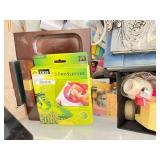 Large Lot of Office Supplies Including Organizers, Pens, Crayons, Binder Clips and Accessories