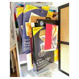 Large Office Supplies Bundle with Paper, Folders, and Faux Plants