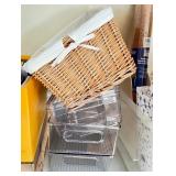 Office Organization Bundle with Storage Baskets, File Holders, and Trays