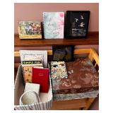 Set of Journals, Notecards, Organizers, and Decorative Storage Boxes