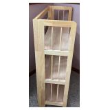 Pair of 3-Shelf Wooden Bookshelves, 37 Inches Tall