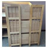 Pair of 3-Shelf Wooden Bookshelves, 37 Inches Tall