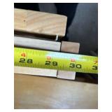 Pair of 3-Shelf Wooden Bookshelves, 37 Inches Tall