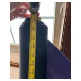 Assorted Fabric and Material Rolls Including Vinyl, Velvetex, and Wrapping Paper