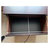 Kathy Ireland Home Martin 2-Drawer File Cabinet, Dark Wood Finish