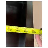 Dark Wood Bookcase with Double Door Cabinet, 72x29x12 Inches