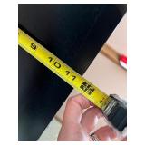 Dark Wood Bookcase with Double Door Cabinet, 72x29x12 Inches