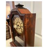 Antique Mantel Clock with Wooden Case, Pat. July 30 1878