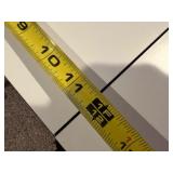 Folding Drop-Leaf Rolling Craft Table with Black Metal Frame