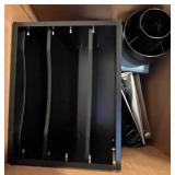 Office Organizer Set with Binder File Rack, Rotating Cup Holder, and Assorted Binders