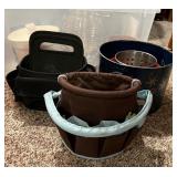 Collection of Baskets, Organizers, and Wire Storage Containers