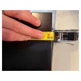 Haugen Martin Espresso Executive Desk with Hutch and Glass Cabinet Doors