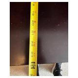 Haugen Martin Espresso Executive Desk with Hutch and Glass Cabinet Doors