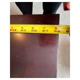 Large Dark Wood Executive Office Desk with Drawers and Cable Ports