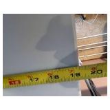 Set of 3 Small Adjustable Plastic Folding Tables with Metal Legs