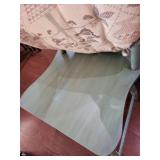 Antique Wooden Chair with Spindle Back and Tapestry Seat Cushion