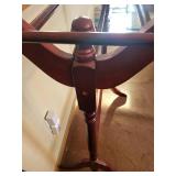 Wooden Quilt and Blanket Stand with Cherry Finish