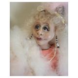 Set of 3 Handmade Character Dolls with Vintage Costumes and Stands