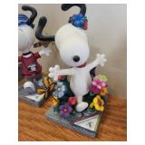 Collection of 4 Figurines Featuring Snoopy and Mickey Mouse Westland Giftware