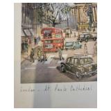 Set of 2 London City Landmark Art Prints by Alex de Andreis 1981 Times 4 Art Guildford