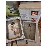 Large Collection of Photo Frames, Albums, Display Cases, and Wall Racks