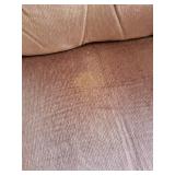 Plush Dusty Rose Pink Upholstered Recliner Armchair